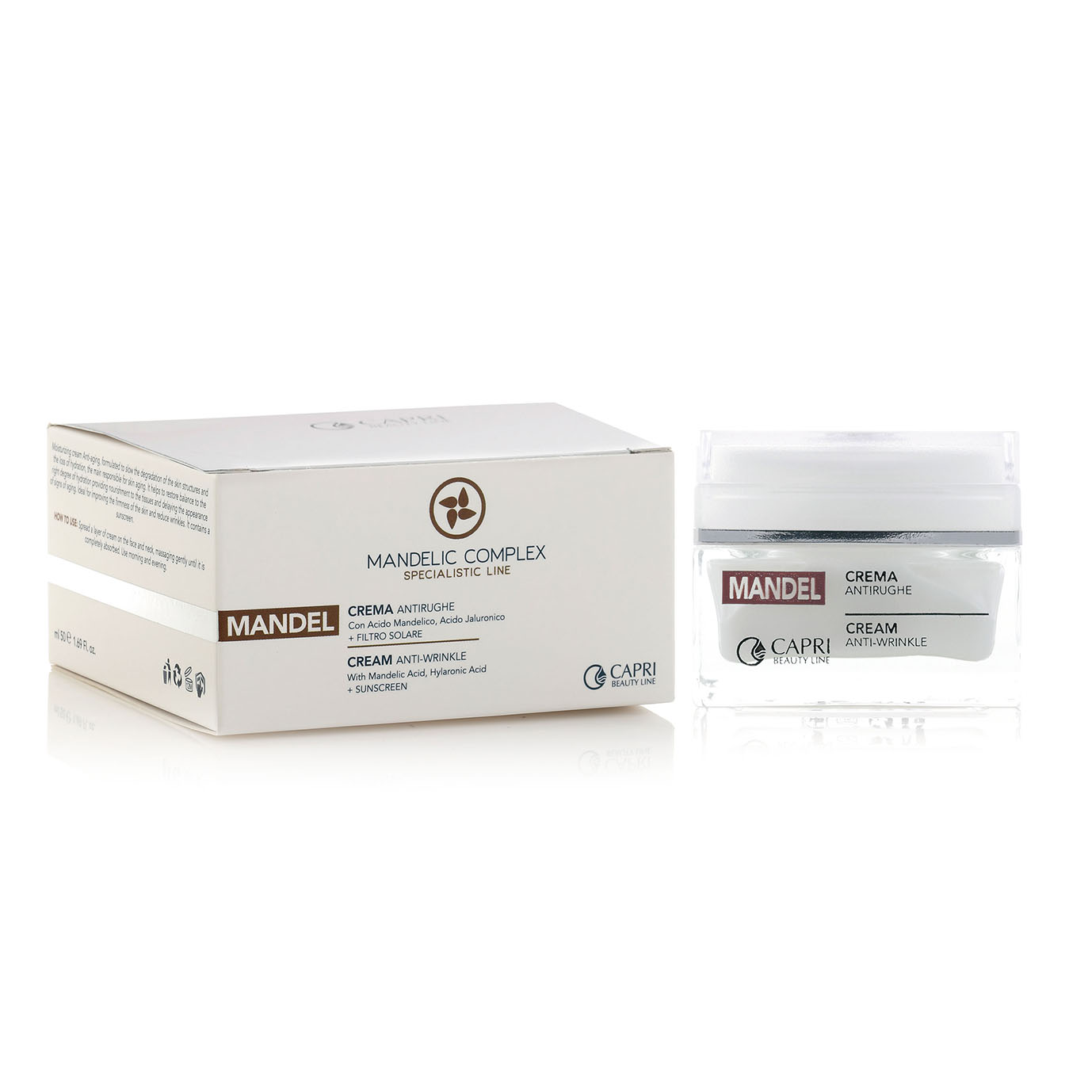 CREAM ANTI-WRINKLE With Mandelic Acid, Hylaronic Acid + SUNSCREEN